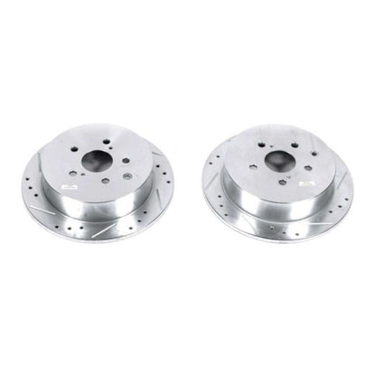 PowerStop Power Stop 10-15 Lexus RX350 Rear Evolution Drilled & Slotted Rotors - Pair