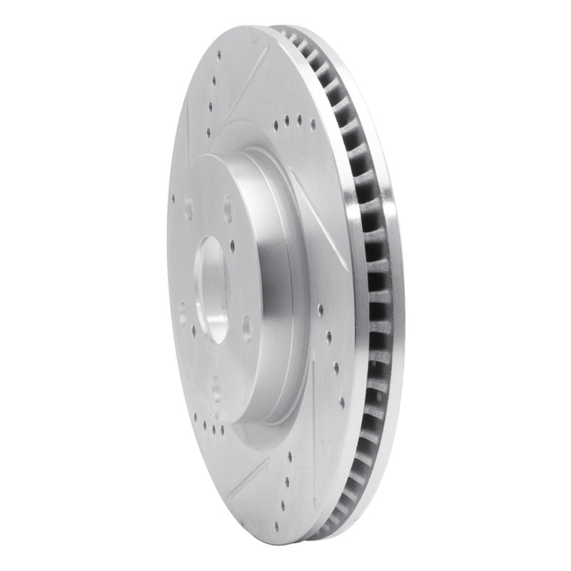 R1 Concepts R1 1968-1973 Ford Fairlane Front Left Drilled & Slotted Silver Brake Rotor