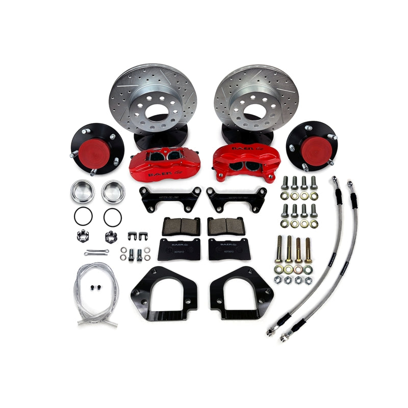 Baer Brakes 64-72 Buick Skylark 11in SS4 Alum Hub Front SDZ Brake Kit - Grabber Blue