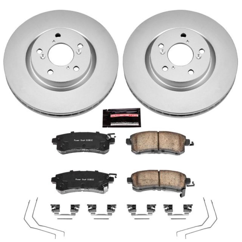 PowerStop Power Stop 11-14 Honda Odyssey Front Z17 Evolution Geomet Coated Brake Kit