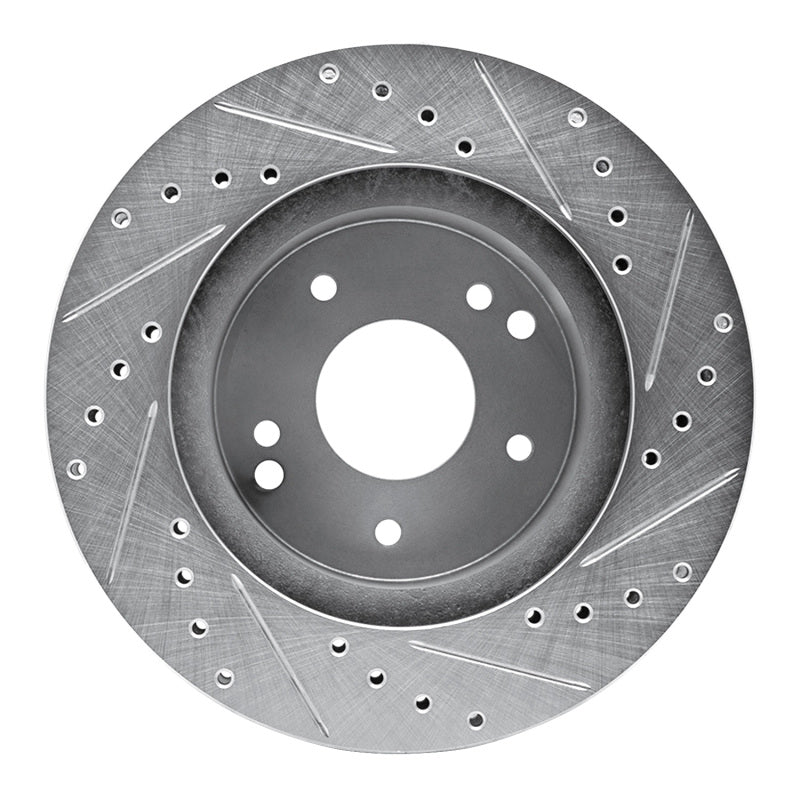 R1 Concepts R1 63-82 Chevrolet Camaro Rear/Front Left Drilled & Slotted Silver Brake Rotor
