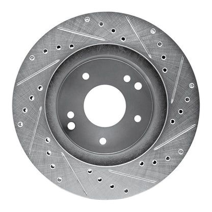 R1 Concepts R1 63-82 Chevrolet Camaro Rear/Front Left Drilled & Slotted Silver Brake Rotor