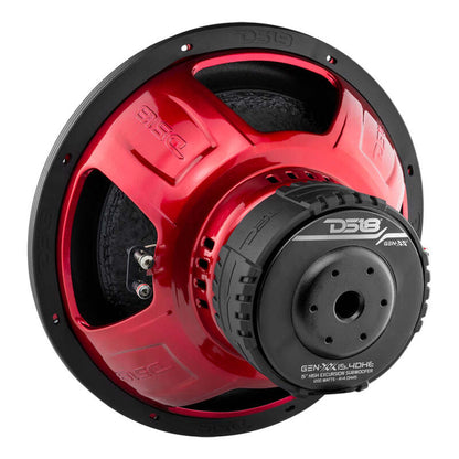 DS18 15in 600 Watts RMS 4 ohm DVC Double Stacked Magnet High Excursion Subwoofers
