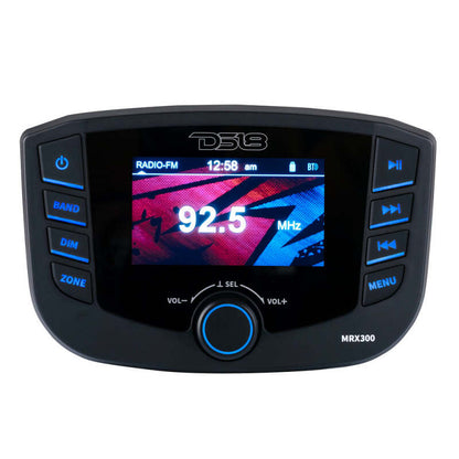 DS18 3in Color TFT Screen 3 Zones 4 volts Output BT RDS 4 x 50 Watts Headunit