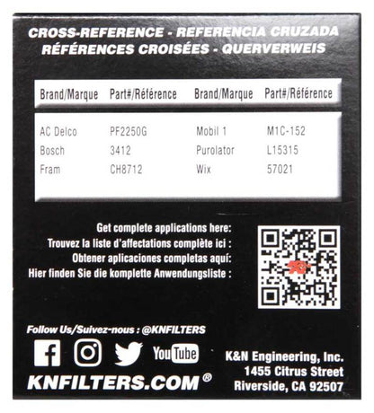 K&N Engineering K&N Oil Filter OIL FILTER AUTOMOTIVE