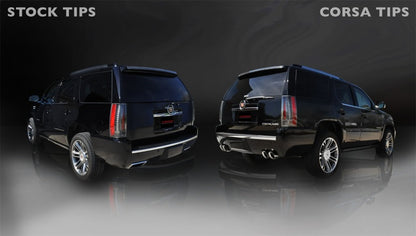 CORSA Performance Corsa 2012-2014 Cadillac Escalade DUB 6.2L V8 Polished Sport Cat-Back Exhaust