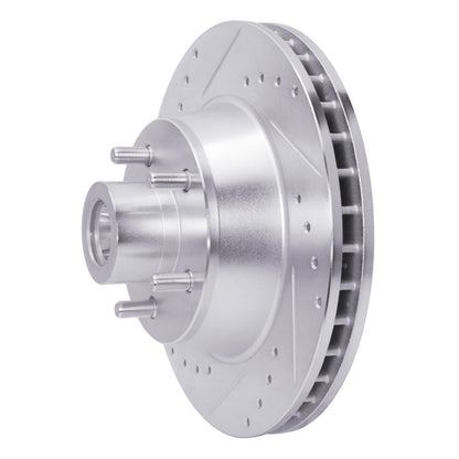 R1 Concepts R1 1969-1973 Chrysler New Yorker Front Left Drilled & Slotted Silver Brake Rotor