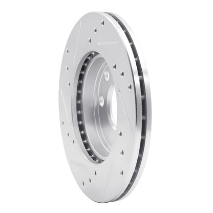 R1 Concepts R1 88-20 Chevrolet CHEVY (Mexico) Front Right Drilled & Slotted Silver Brake Rotor