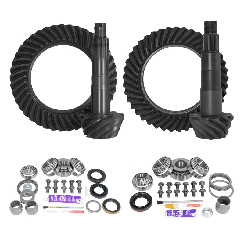 Yukon Gear & Axle Yukon Ring & Pinion Gear Kit Front & Rear for Toyota 8.2/8IFS Diff (w/o Factory Locker) 4.56 Ratio