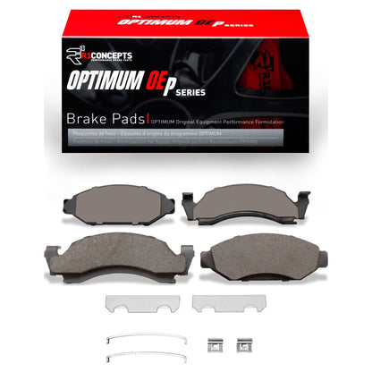 R1 Concepts R1 73-85 Ford F-250 2WD (Excl Super Duty) Front Optimum OE Pads & Hardware Kit