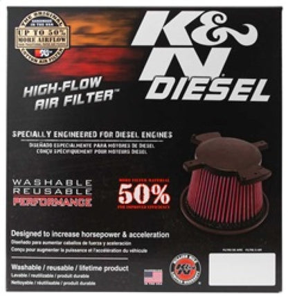 K&N Engineering K&N 07 Dodge Ram 2500/3500 6.7L-L6 DSL Drop In Air Filter
