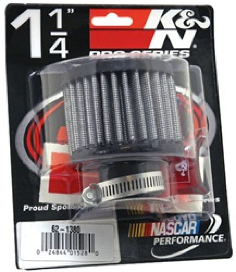 K&N Engineering K&N 1.25in Flange ID x 3in OD x 2.5 inch H Rubber Base Crankcase Vent Filter