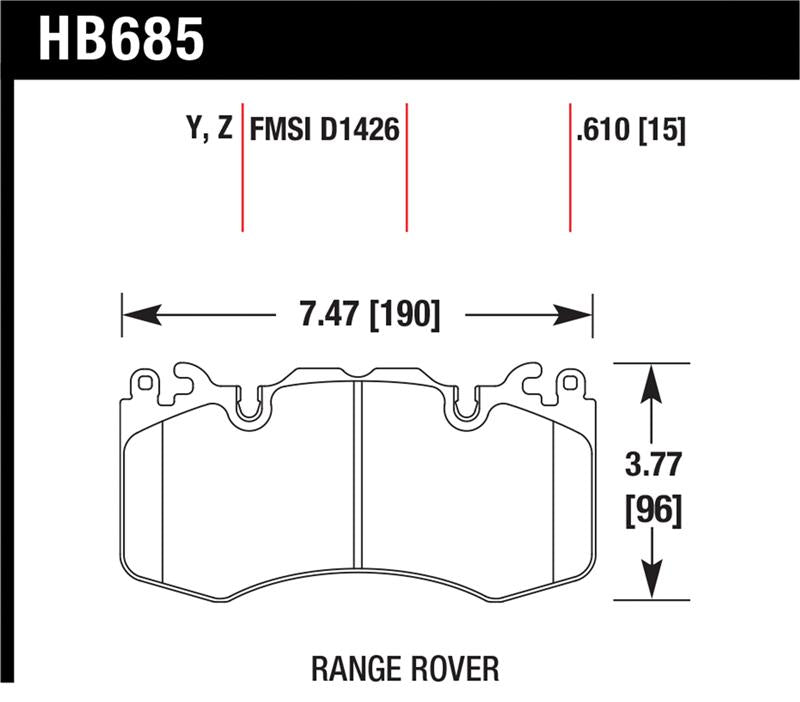 Hawk Performance Hawk 10-11 Range Rover/Range Rover Sport Supercharged LTS Front Brake Pads