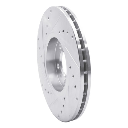 R1 Concepts R1 98-18 Audi A1 (Mexico) Front Right Drilled & Slotted Silver Brake Rotor