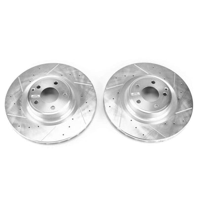 PowerStop Power Stop 17-18 Mercedes-Benz SLC300 Front Evolution Drilled & Slotted Rotors - Pair