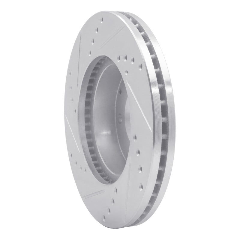 R1 Concepts R1 92-95 Mazda MPV Front Right Drilled & Slotted Silver Brake Rotor