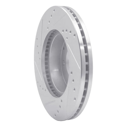 R1 Concepts R1 92-95 Mazda MPV Front Right Drilled & Slotted Silver Brake Rotor