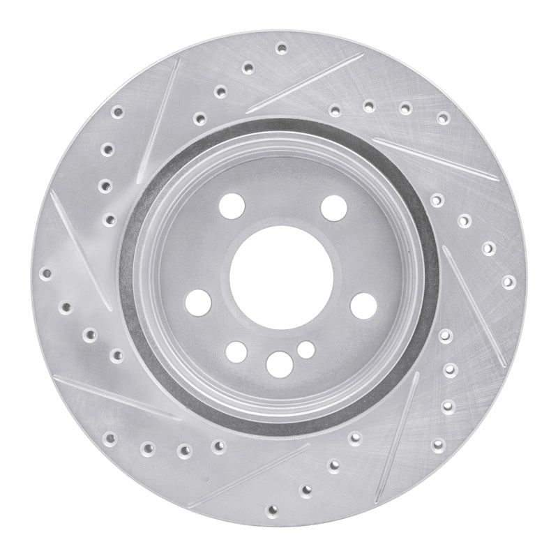 R1 Concepts R1 92-99 Mercedes-Benz 500SEL Rear Right Drilled & Slotted Silver Brake Rotor