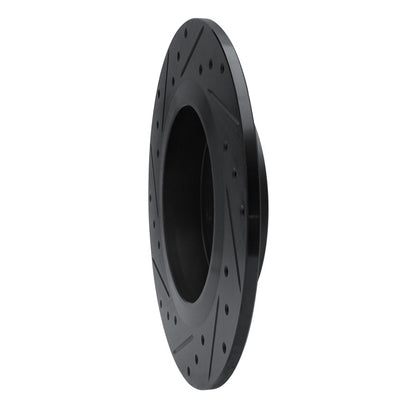 R1 Concepts R1 12-20 Mercedes-Benz SLC300 Rear Right Drilled & Slotted Black Brake Rotor
