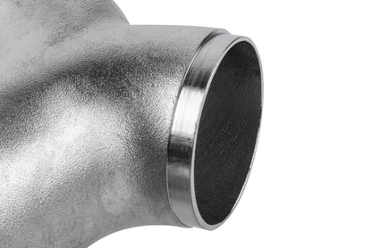 APR Cast T304 Stainless Steel Double Y-Splitter - 76mm to Quad 63.5mm (3in to Quad 2.5in)