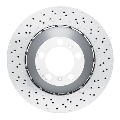 DFC 13-19 Porsche 911 Right Front Drilled Hi-Carbon Alloy Geomet Coated Rotor