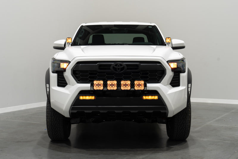 Diode Dynamics 2024 Toyota Tacoma SS5 Grille CrossLink Lightbar Kit - Sport Yellow Combo