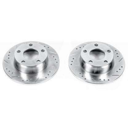 PowerStop Power Stop 99-04 Audi A6 Quattro Rear Evolution Drilled & Slotted Rotors - Pair