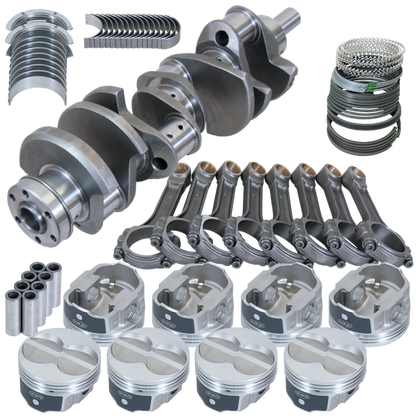 Eagle Ford 351W 4.000in Crank 6.200in I-Beam Rods -11cc Flat Top 4.030in Pistons Rotating Assembly