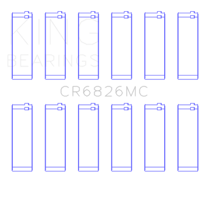 King Engine Bearings Holden 175/190 3.6L (Size +.026mm) Connecting Rod Bearing Set