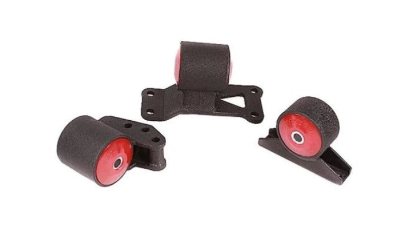 Innovative Mounts Innovative 03-06 Mitsubishi Evolution 4G63T Black Steel Mounts 75A Bushings