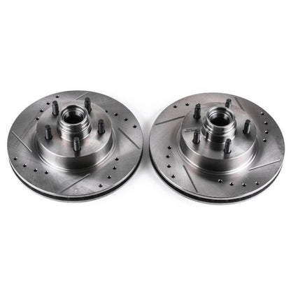 PowerStop Power Stop 95-01 Ford Explorer Front Evolution Drilled & Slotted Rotors - Pair