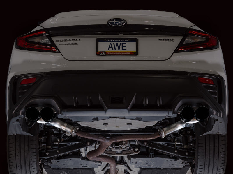 AWE Tuning 22-25 Subaru VB WRX Track Edition Axle-Back Exhaust - Diamond Black Tips