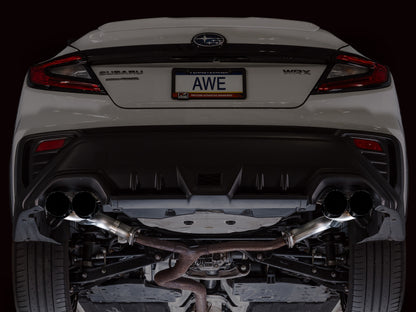 AWE Tuning 22-25 Subaru VB WRX Track Edition Axle-Back Exhaust - Diamond Black Tips