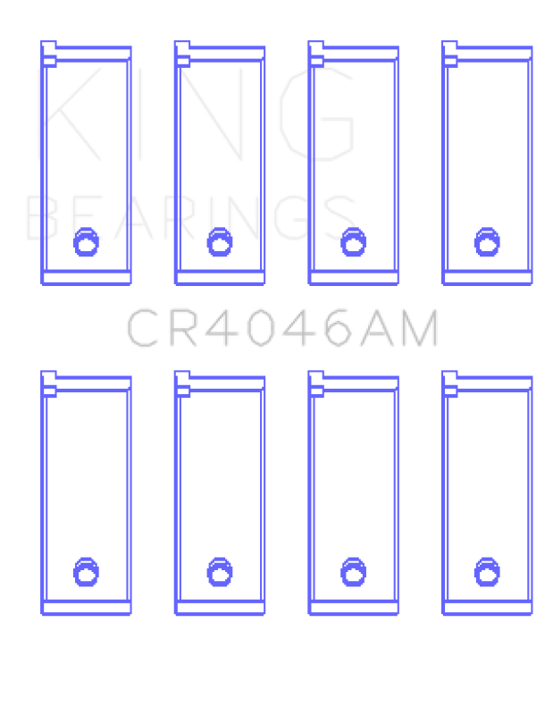 King Engine Bearings Honda D16A/D16Y/D16Z 1590Cc (Size +0.25mm) Connecting Rod Bearing Set