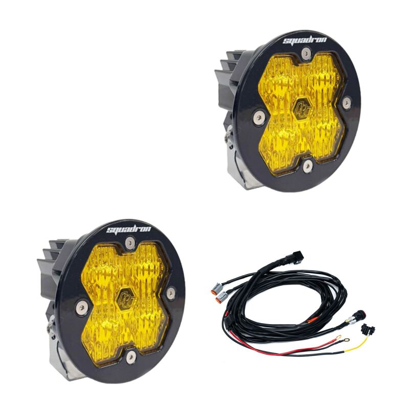 Baja Designs Squadron-R 2.0 Sport LED Wide Cornering (Pair) - Baja Amber