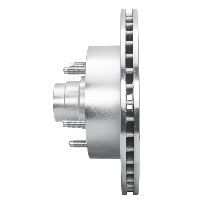 R1 Concepts R1 94-01 Ford E-150 Econoline Club Wagon Front Right Drilled & Slotted Silver Brake Rotor