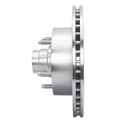 R1 Concepts R1 94-01 Ford E-150 Econoline Club Wagon Front Right Drilled & Slotted Silver Brake Rotor
