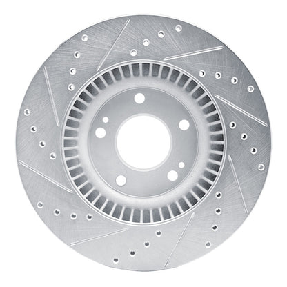 R1 Concepts R1 15-20 Kia SORENTO Front Right Drilled & Slotted Silver Brake Rotor