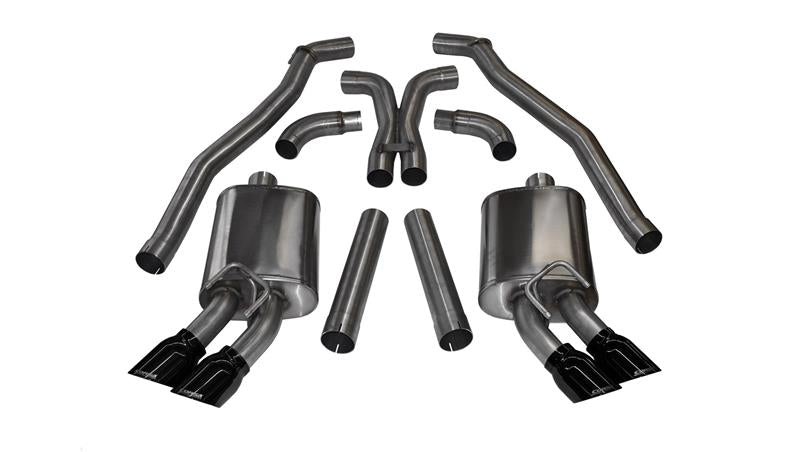 CORSA Performance Corsa 2012-2015 Chevrolet Camaro Coupe ZL1 6.2L V8 Black Sport Cat-Back + XO Exhaust