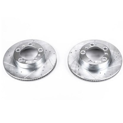 PowerStop Power Stop 97-04 Porsche Boxster Front Evolution Drilled & Slotted Rotors - Pair