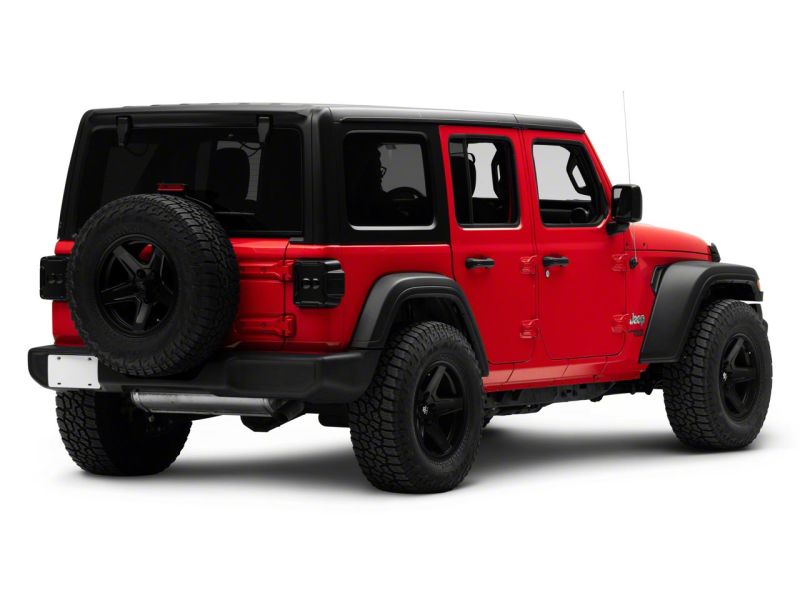 Raxiom 18-23 Jeep Wrangler JL Axial Series Linear LED Tail Lights- Black Housing (Smoked Lens)