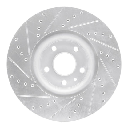 R1 Concepts R1 13-20 Ford Fusion Front Right Drilled & Slotted Silver Brake Rotor