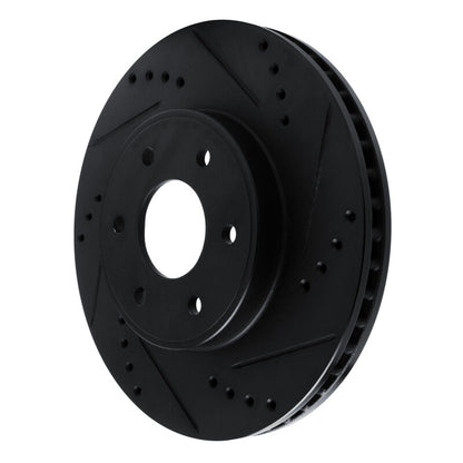 R1 Concepts R1 16-22 Nissan NP300 Frontier (Mexico) Front Right Drilled & Slotted Black Brake Rotor