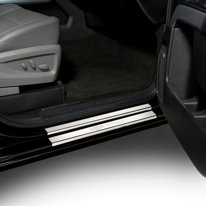 Putco 2019+ Chevrolet Silv LD Fits Double Cab and Regular Cab (2pc) w/ Bow Tie Etching SS Door Sills