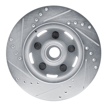 R1 Concepts R1 65-67 Ford Ranchero Front Right Drilled & Slotted Silver Brake Rotor