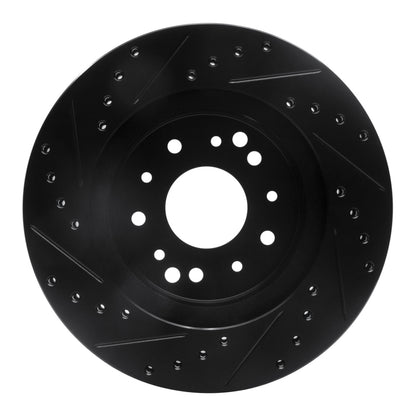 R1 Concepts R1 63-82 Chevrolet Camaro Front/Rear Right Drilled & Slotted Black Brake Rotor