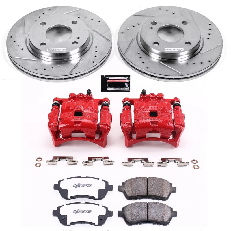 PowerStop Power Stop 11-19 Ford Fiesta Front Z26 Street Warrior Brake Kit w/Calipers