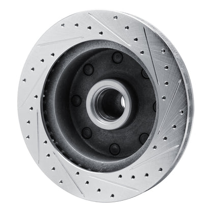 R1 Concepts R1 73-77 Dodge B300 Van (71-74) / B300 (75-80) Front Left Drilled & Slotted Silver Brake Rotor