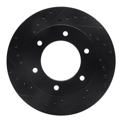 R1 Concepts R1 01-04 Honda Passport Front Left Drilled & Slotted Black Brake Rotor