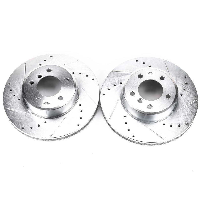 PowerStop Power Stop 04-06 BMW 525i Front Evolution Drilled & Slotted Rotors - Pair